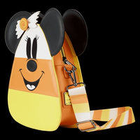 Loungefly Disney Mickey and Minnie Mouse Candy Corn Crossbody Bag