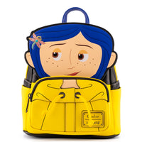 LOUNGEFLY Coraline Rain Coat Cosplay Mini Backpack