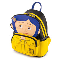 LOUNGEFLY Coraline Rain Coat Cosplay Mini Backpack