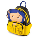 LOUNGEFLY Coraline Rain Coat Cosplay Mini Backpack