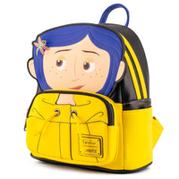 LOUNGEFLY Coraline Rain Coat Cosplay Mini Backpack