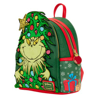 Loungefly Dr. Seuss How the Grinch Stole Christmas! Tree Light Up Plush Mini Backpack