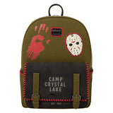 Loungefly Friday the 13th Camp Crystal Lake Canvas Glow Full-Size Backpack