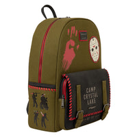 Loungefly Friday the 13th Camp Crystal Lake Canvas Glow Full-Size Backpack