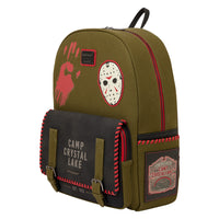 Loungefly Friday the 13th Camp Crystal Lake Canvas Glow Full-Size Backpack