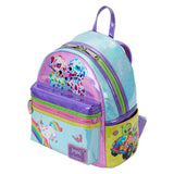 Loungefly Lisa Frank Holographic Glitter Color Block Mini Backpack