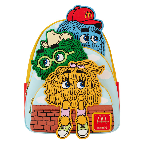 Loungefly McDonald's Vintage Fry Kids Triple Pocket Mini Backpack