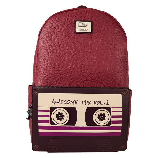 Loungefly Marvel Guardians of the Galaxy Groot Mixtape All-Over Print Full-Size Backpack