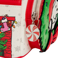 Loungefly Peanuts Snoopy & Woodstock Holiday Plush Wreath Mini Backpack