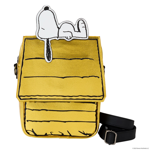 Loungefly Peanuts 75th Anniversary Snoopy Doghouse Crossbody Bag