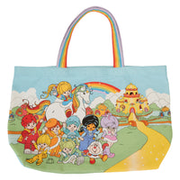 Loungefly Rainbow Brite The Color Kids Rainbow Handle Canvas Tote Bag