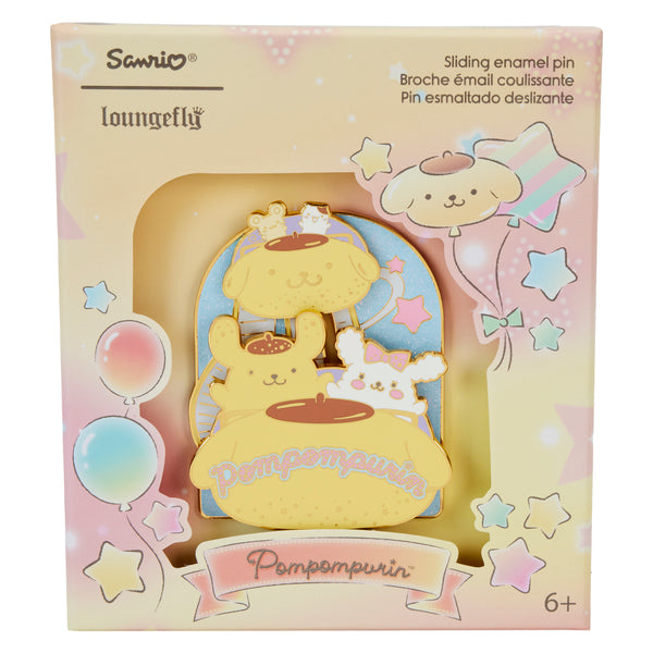 Loungefly Sanrio Pompompurin Carnival 3" Collector Box Sliding Pin