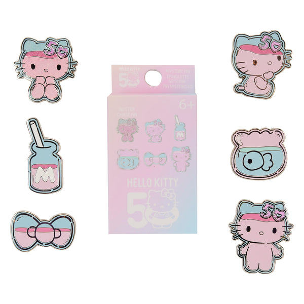 Loungefly Sanrio Hello Kitty 50th Anniversary Clear & Cute Mystery Box Pin