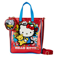 Loungefly Sanrio Hello Kitty 50th Anniversary Tote Bag with Coin Bag