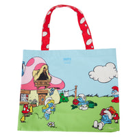Loungefly The Smurfs™ Village Life Canvas Tote Bag