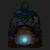 Loungefly Sonic The Hedgehog Light Up Mini Backpack