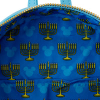 Loungefly Disney Mickey Mouse Hanukkah Sequin Glow Mini Backpack