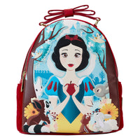 Loungefly Disney Snow White Classic Apple Quilted Velvet Mini Backpack