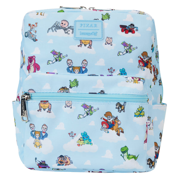 Loungefly Pixar Toy Story Movie Collab All-Over Print Nylon Square Mini Backpack