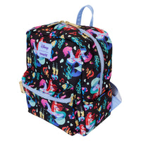 Loungefly Disney The Little Mermaid 35th Anniversary Life is the Bubbles All-Over Print Nylon Square Mini Backpack