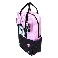Loungefly Disney Minnie Mouse Floral Rock The Dots Nylon Full-Size Backpack