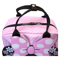Loungefly Disney Minnie Mouse Floral Rock The Dots Nylon Full-Size Backpack