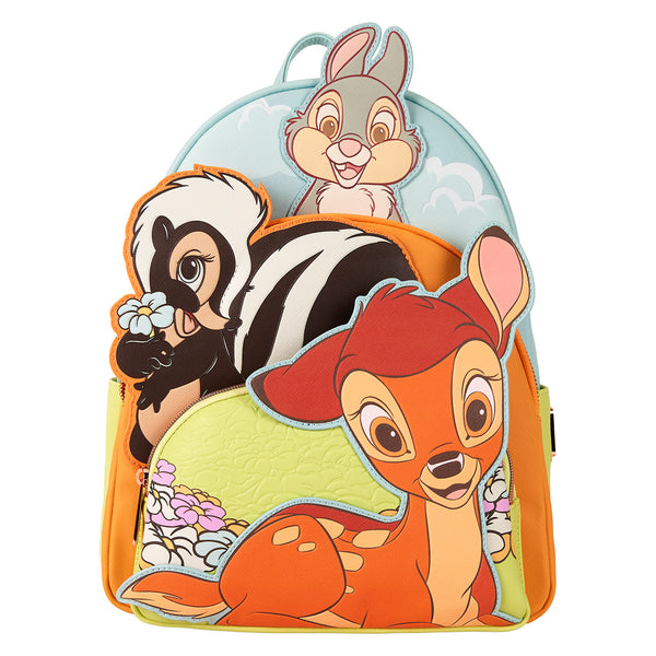 Loungefly Disney Bambi & Friends Triple Pocket Mini Backpack