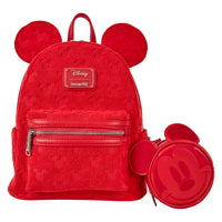 Loungefly Disney Mickey Mouse All-Over Print Terry Cloth Mini Backpack