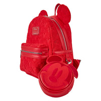 Loungefly Disney Mickey Mouse All-Over Print Terry Cloth Mini Backpack