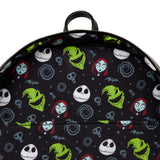 Loungefly Disney The Nightmare Before Christmas Jack Skellington Cosplay Full-Size Glow Backpack