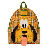 Loungefly Disney Pluto 95th Anniversary Plaid Mini Backpack