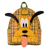 Loungefly Disney Pluto 95th Anniversary Plaid Mini Backpack