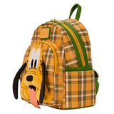 Loungefly Disney Pluto 95th Anniversary Plaid Mini Backpack