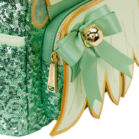 Loungefly Disney Peter Pan Tinker Bell Holiday Cosplay Sequin Mini Backpack