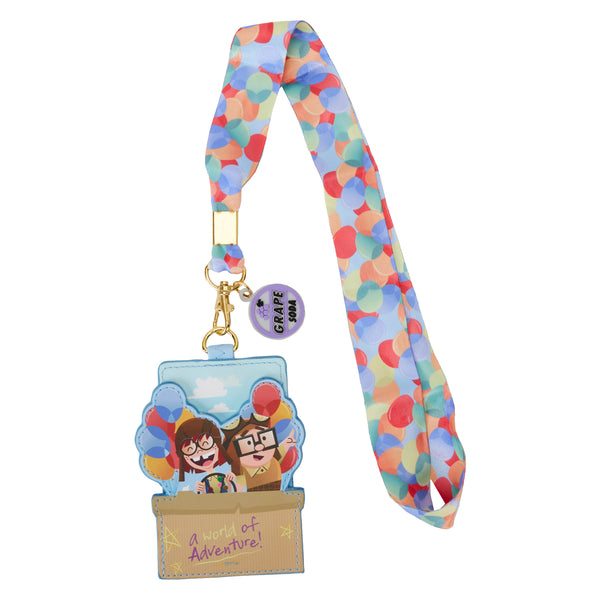 Loungefly Pixar Up 15th Anniversary Spirit of Adventure Lanyard With Card Holder