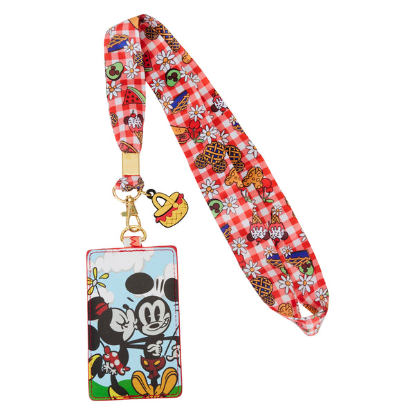 Loungefly Disney Mickey & Friends Picnic Lanyard With Card Holder