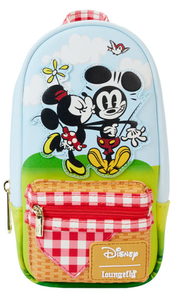 Loungefly Disney Mickey & Friends Picnic Blanket Stationery Mini Backpack Pencil Case