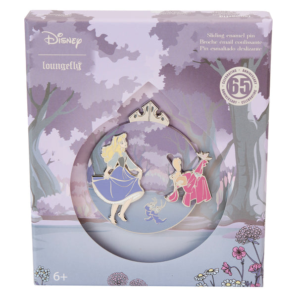 Loungefly Disney Sleeping Beauty 65th Anniversary Floral Scene 3" Collector Box Sliding Pin