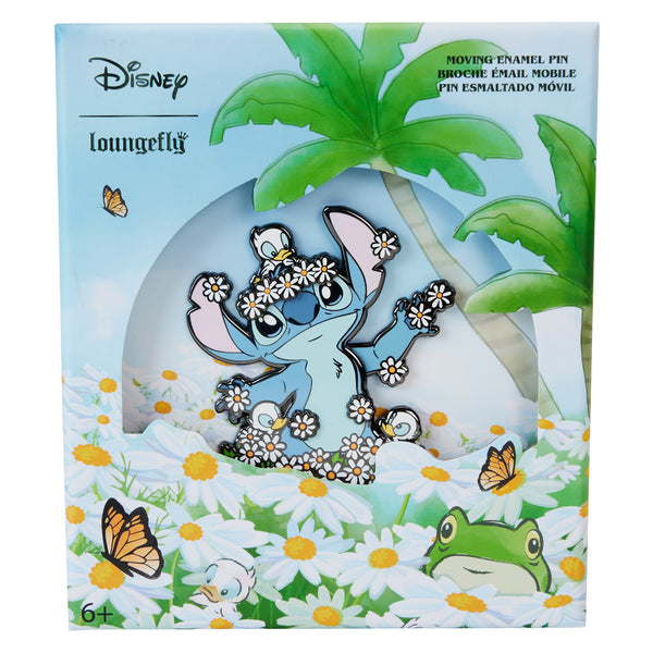 Loungefly Disney Stitch Springtime Daisy 3" Collector Box Pin