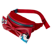 Loungefly Disney Snow White Classic Bow Velvet Belt Bag