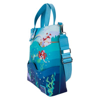Loungefly Disney The Little Mermaid 35th Anniversary Life is the Bubbles Glow Tote Bag