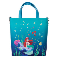 Loungefly Disney The Little Mermaid 35th Anniversary Life is the Bubbles Glow Tote Bag