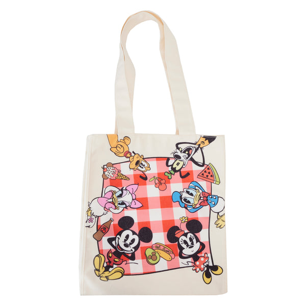 Loungefly Disney Mickey & Friends Picnic Blanket Canvas Tote Bag