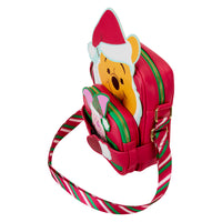 Loungefly Disney Winnie The Pooh Santa Winnie & Piglet Crossbuddies Cosplay Crossbody Bag With Coin Bag