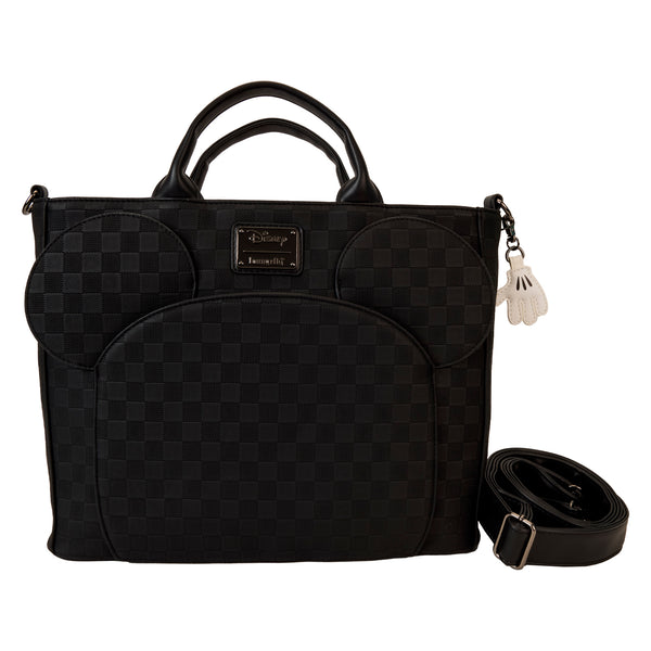 Loungefly Disney Mickey Mouse Checkered Texture Convertible Backpack & Tote Bag