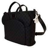 Loungefly Disney Mickey Mouse Checkered Texture Convertible Backpack & Tote Bag