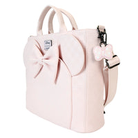 Loungefly Disney Minnie Mouse Checkered Texture Convertible Backpack & Tote Bag