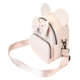 Loungefly Disney Minnie Mouse Checkered Texture Convertible Mini Backpack & Crossbody Bag