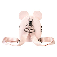 Loungefly Disney Minnie Mouse Checkered Texture Convertible Mini Backpack & Crossbody Bag