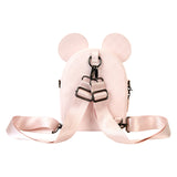 Loungefly Disney Minnie Mouse Checkered Texture Convertible Mini Backpack & Crossbody Bag